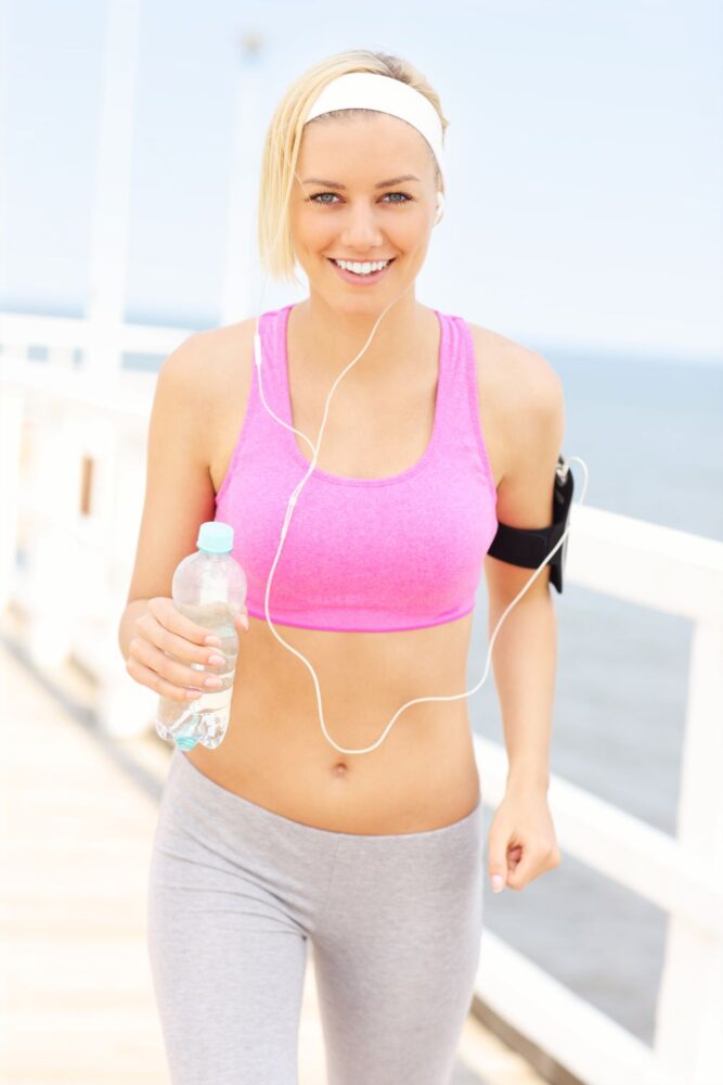 fit Estonian woman