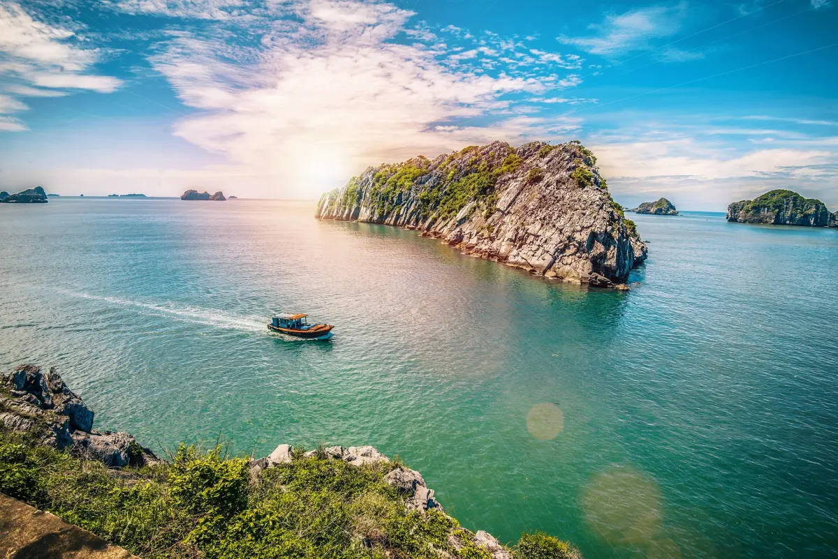 Haiphong Vietnam beautiful view from the top