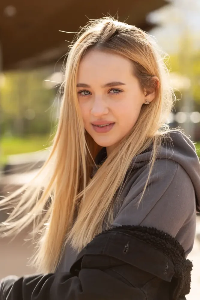 Young blond Finnish girl