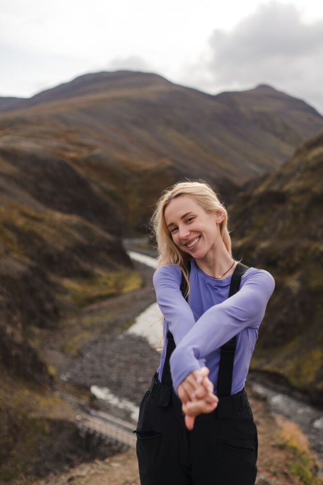 natural Icelandic woman