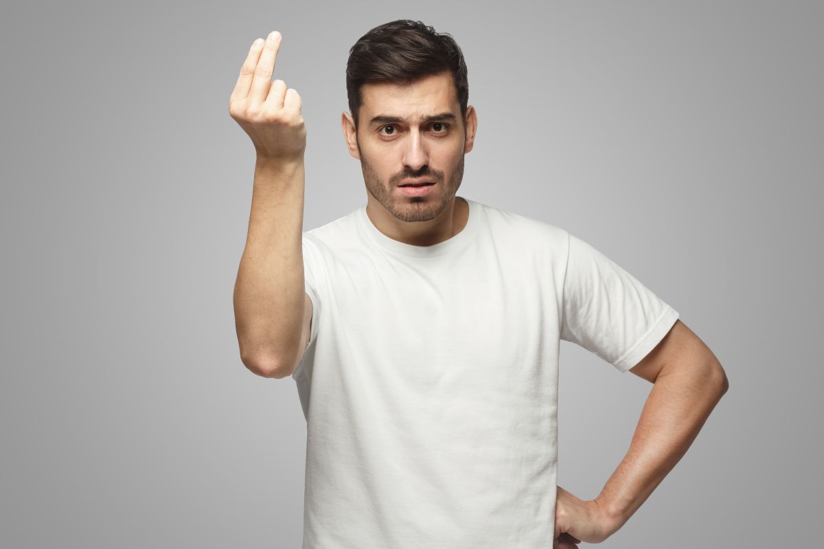 Italian man hand gesturing