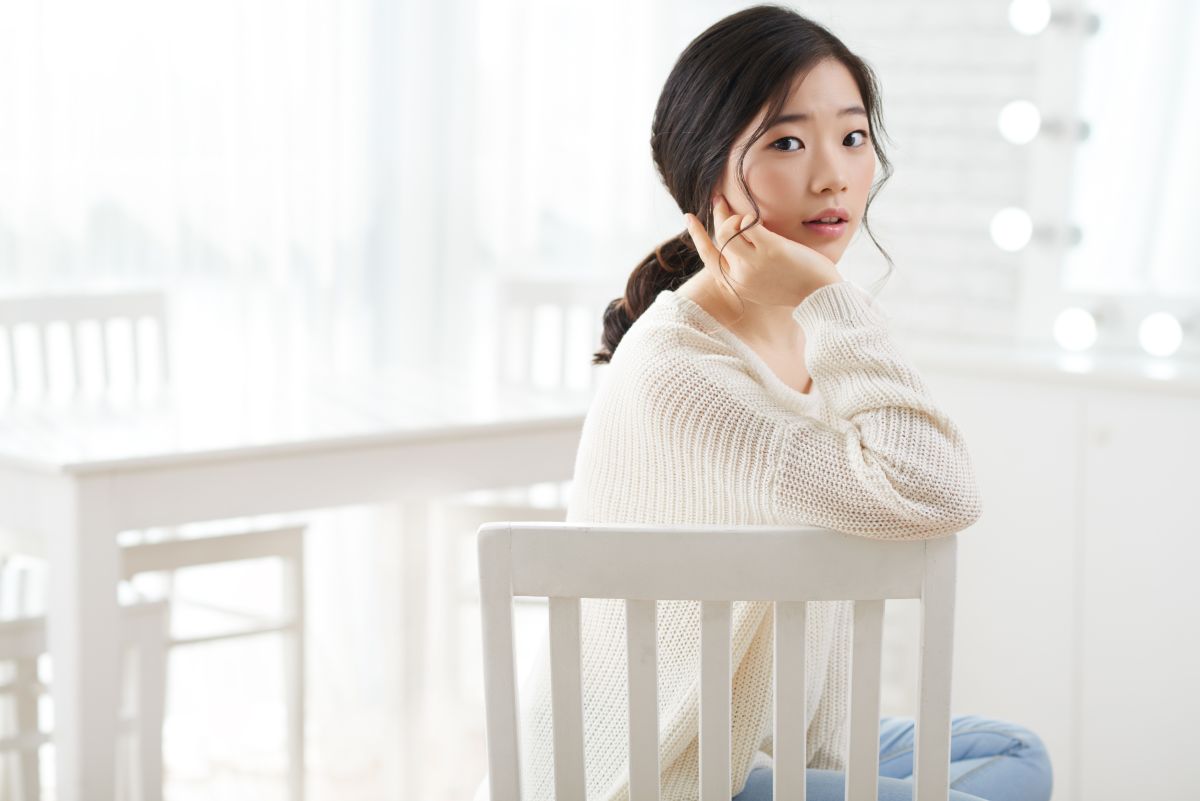 pretty Korean woman