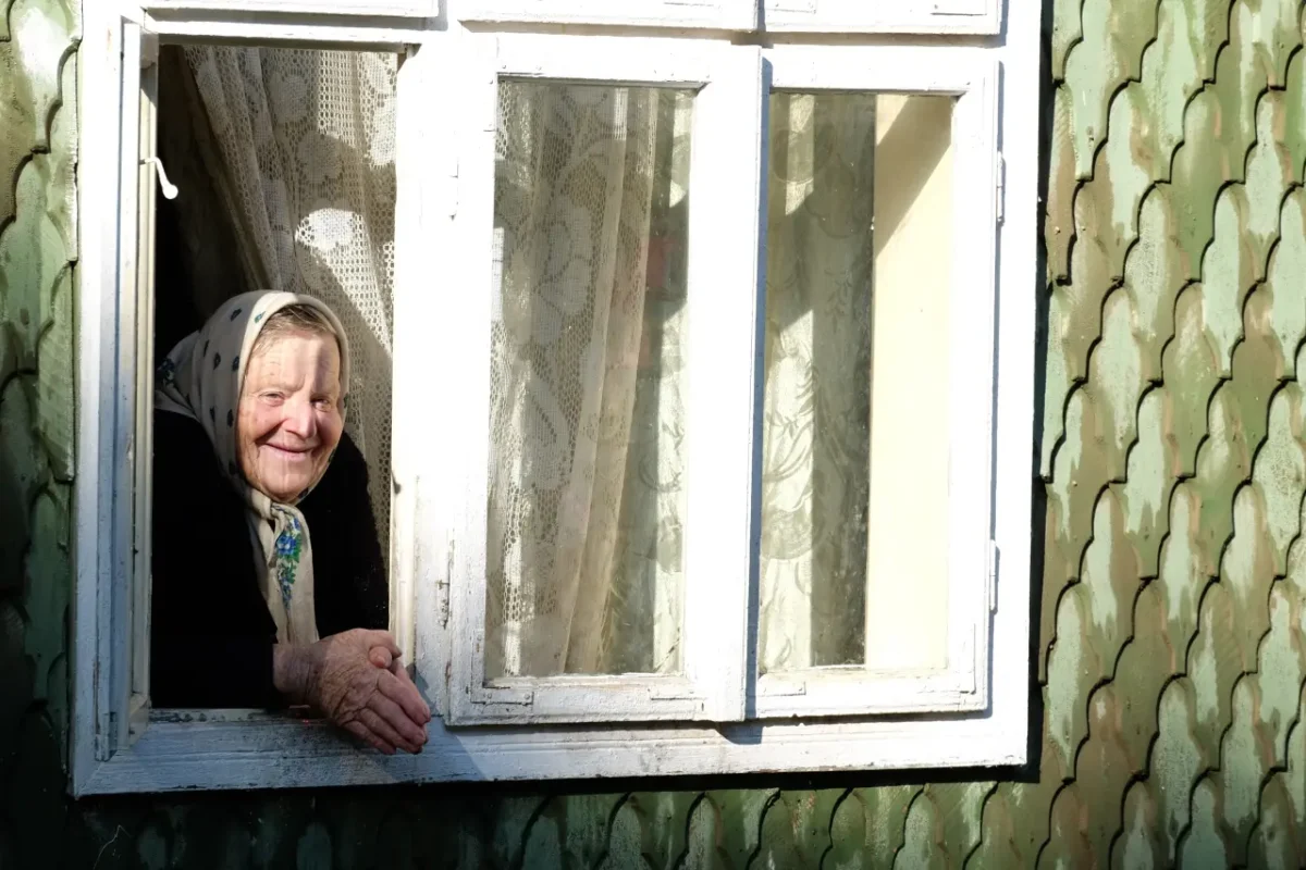 babushka at the window