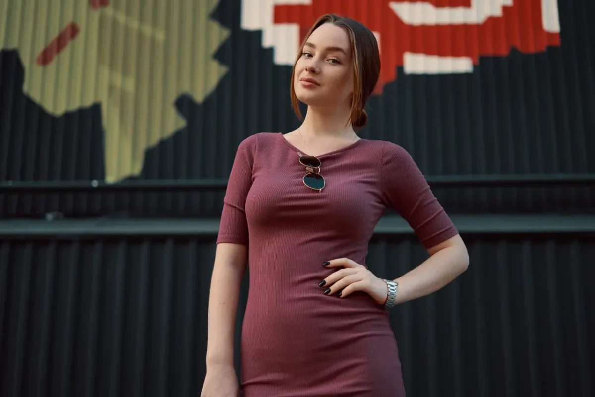 stylish Lithuanian woman