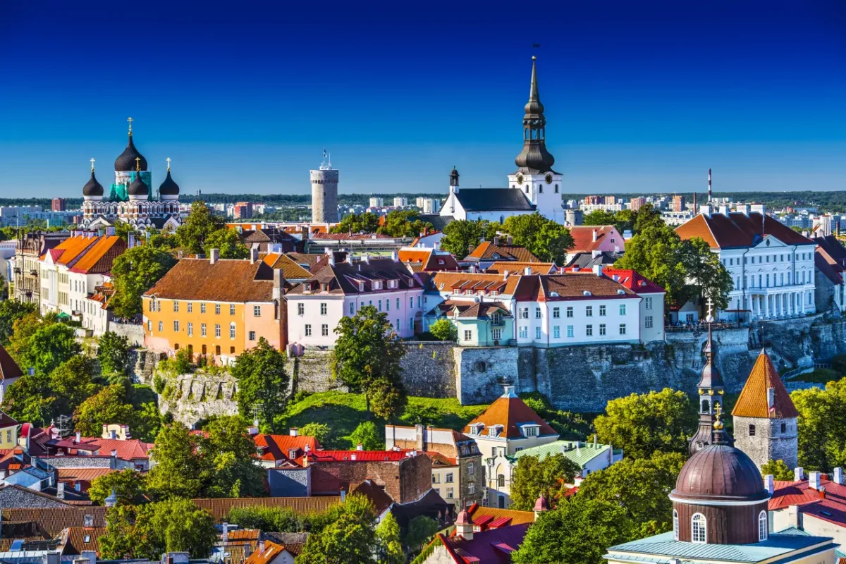view over Talinn Estonia