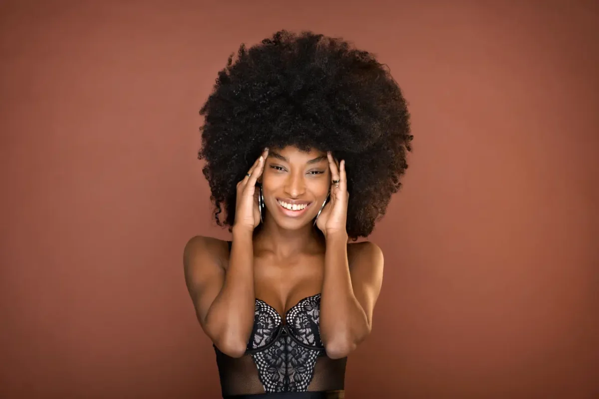 beautiful smiling Dominican woman