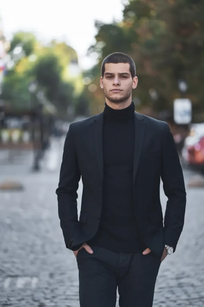 confident good looking young Serbian man