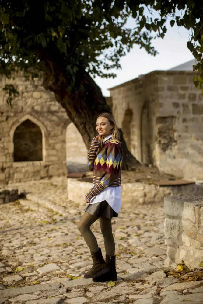 young blonde Georgian woman