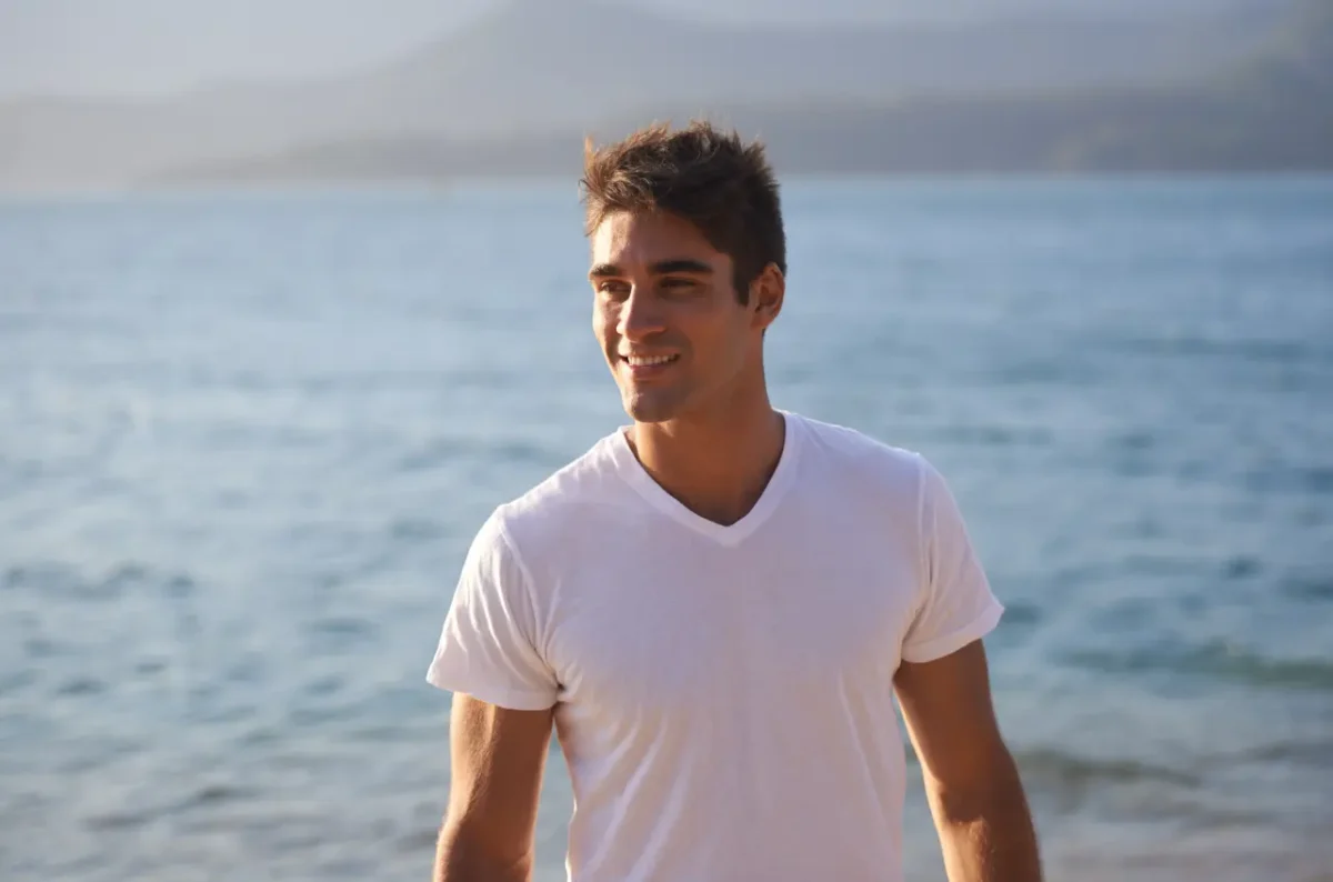 Cypriot man at the beach