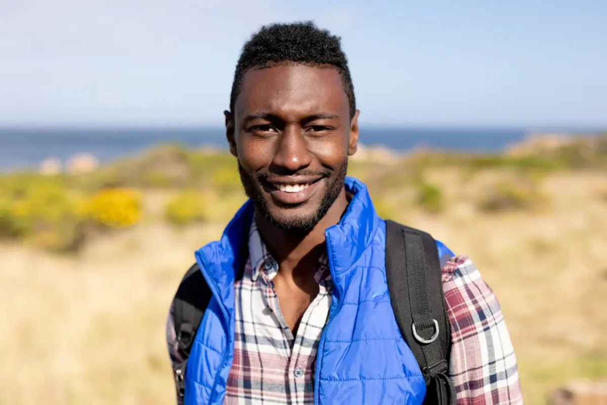 Kenyan man enjoying the outdoors