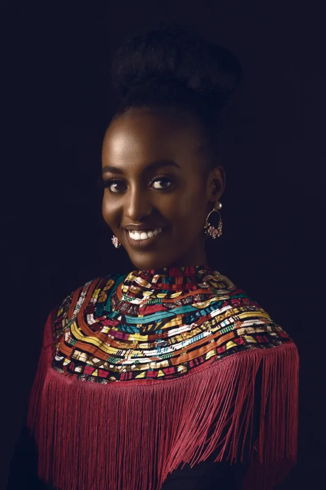Kenyan woman in traditional clothing