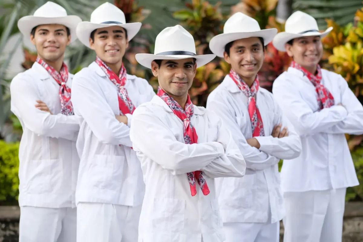 Mexican men in traditional clothes