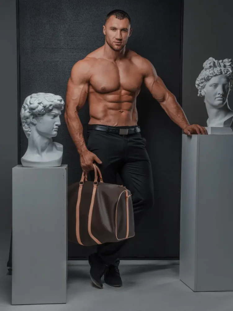 muscular Cypriot man