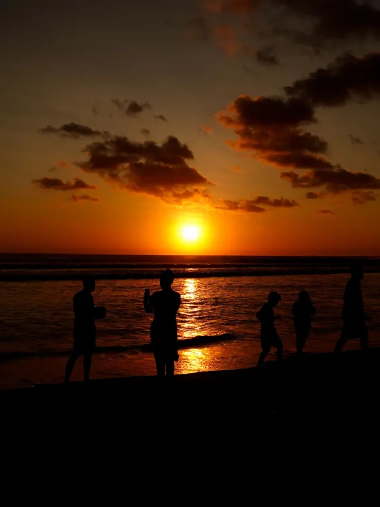 beautiful beach sunset in Nicaragua