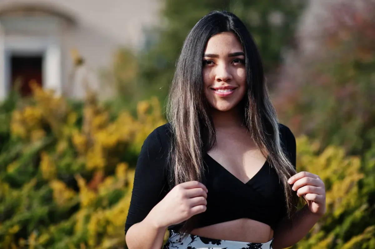 beautiful young Mexican woman