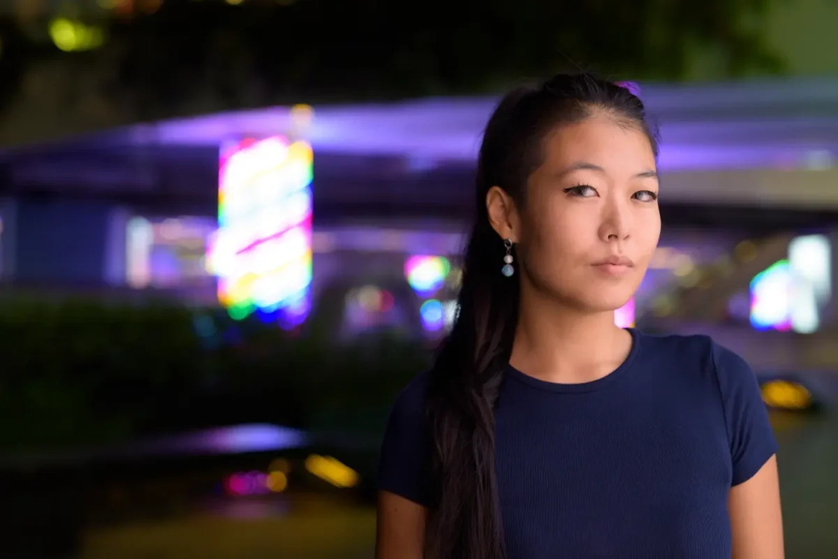 portrait of beautiful Singaporean woman