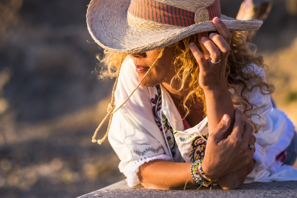 beautiful blonde woman from Montana