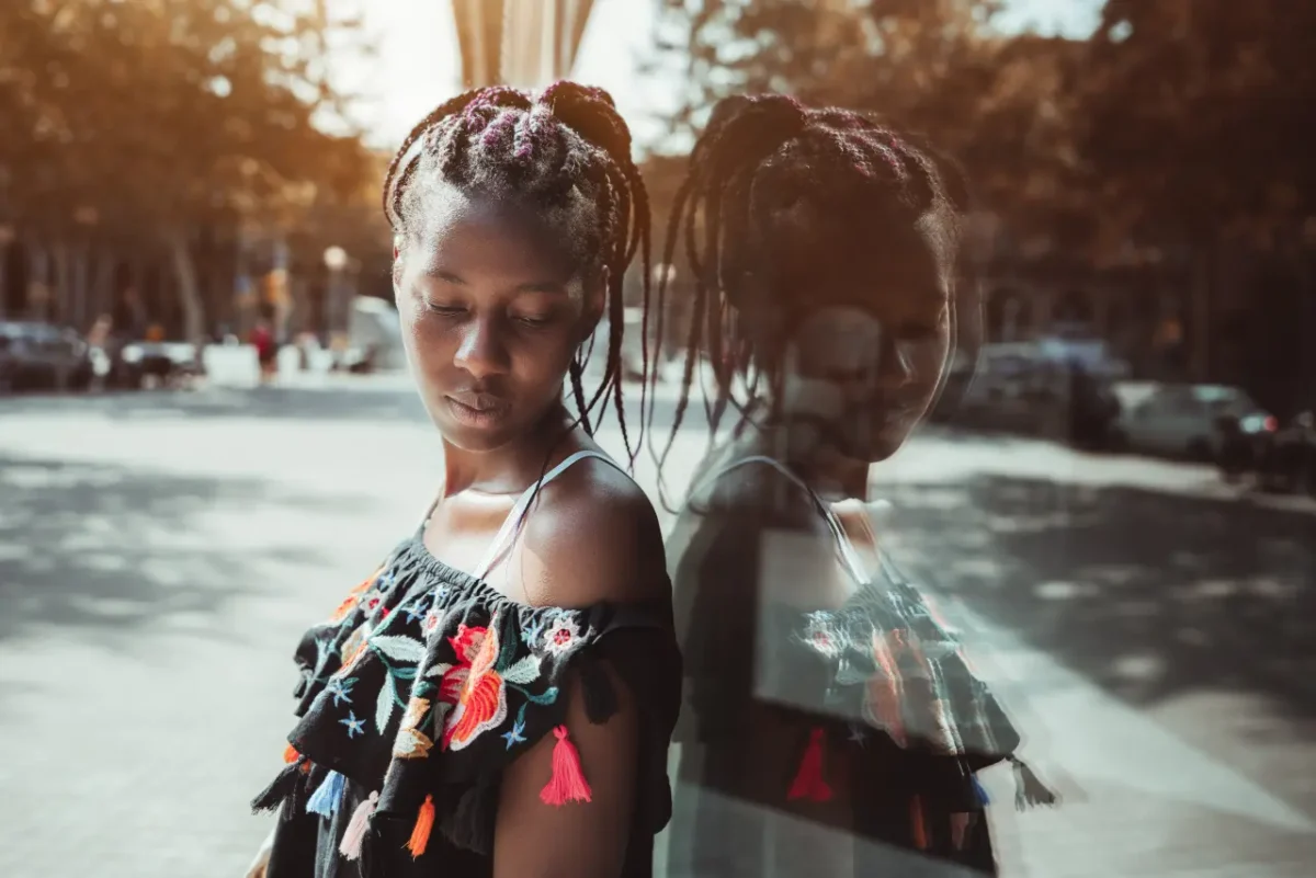 young Ghanaian woman outdoor
