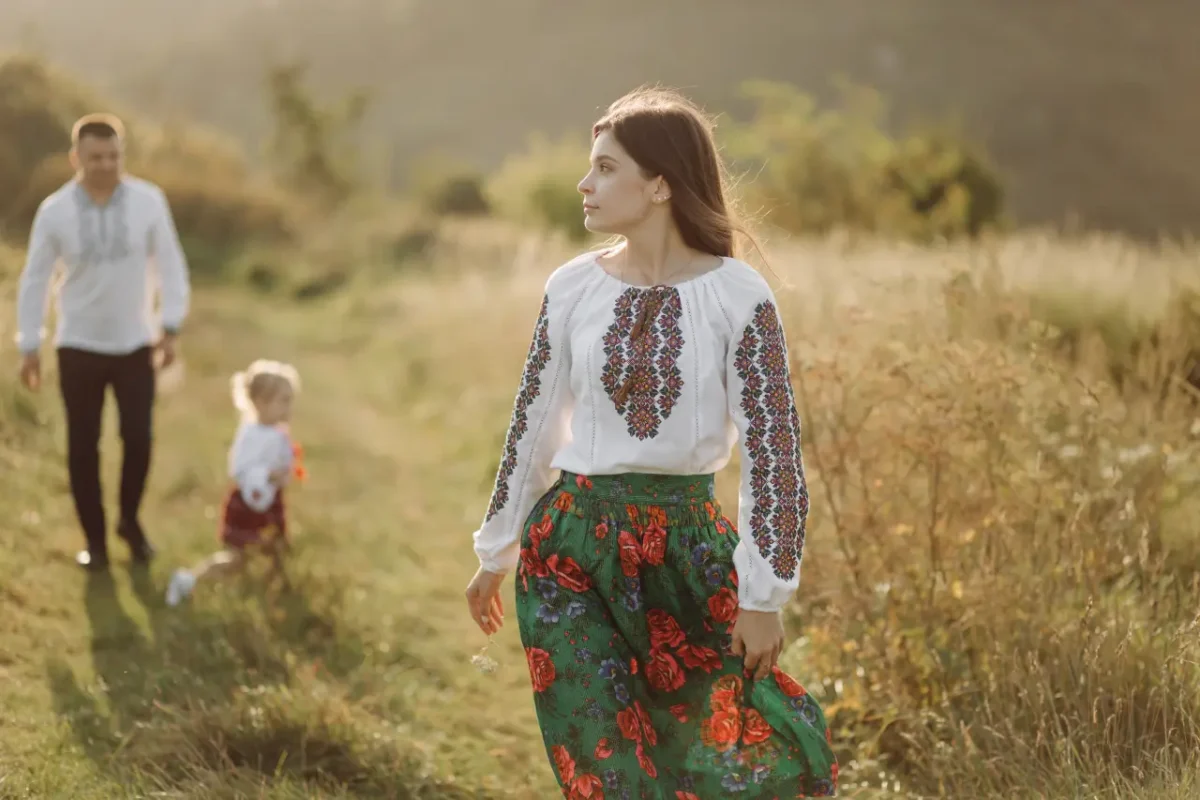 beautiful Ukrainian family