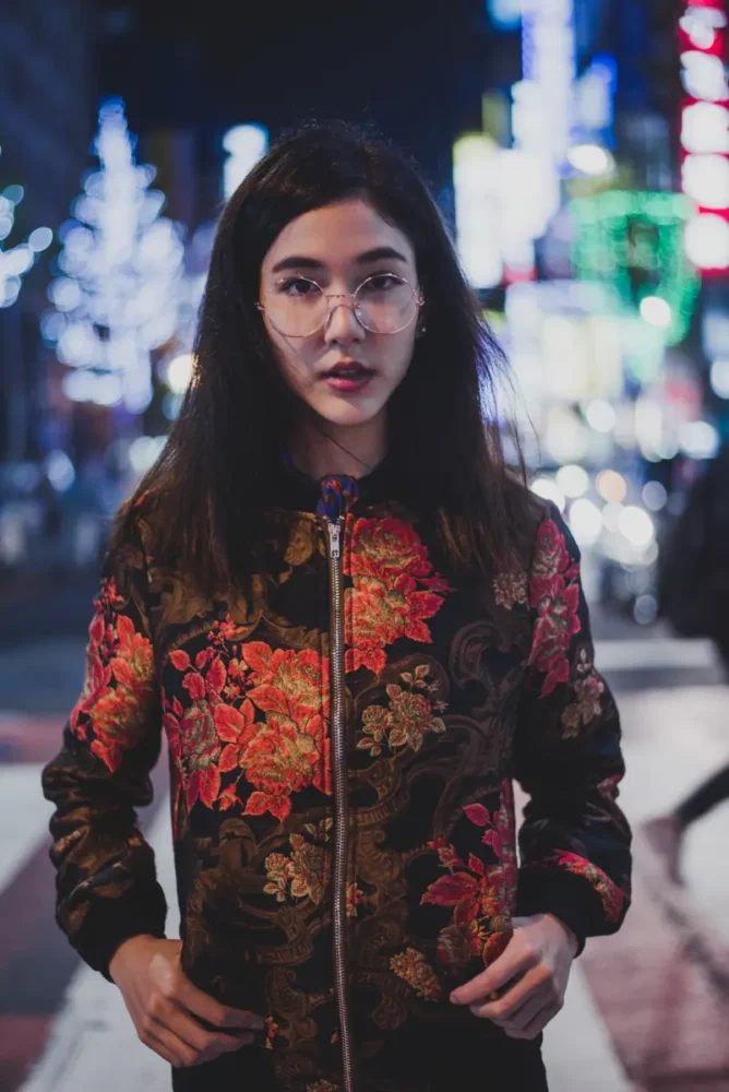 portrait of modern Japanese girl